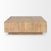 Mercana Hayden Dark / Light Brown Wood Square Coffee Table