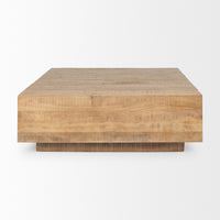 Mercana Hayden Dark / Light Brown Wood Square Coffee Table