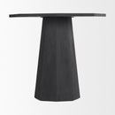 Mercana Maxine Hexagonal Black Wood Foyer Table