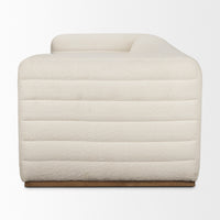 Mercana Ricciardo Cream Boucle 3-Seater Sofa