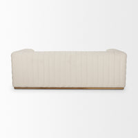 Mercana Ricciardo Cream Boucle 3-Seater Sofa