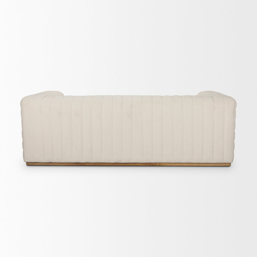 Mercana Ricciardo Cream Boucle 3-Seater Sofa