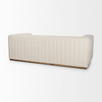 Mercana Ricciardo Cream Boucle 3-Seater Sofa