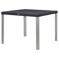 Lagoon Oslo Grey/Black/Brown/White Rattan Dinning Table With Aluminum Tube