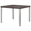 Lagoon Oslo Grey/Black/Brown/White Rattan Dinning Table With Aluminum Tube