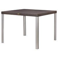 Lagoon Oslo Grey/Black/Brown/White Rattan Dinning Table With Aluminum Tube