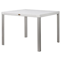 Lagoon Oslo Grey/Black/Brown/White Rattan Dinning Table With Aluminum Tube