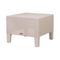 Lagoon Magnolia Grey/Black/Brown/Tan/White Rattan Side Table