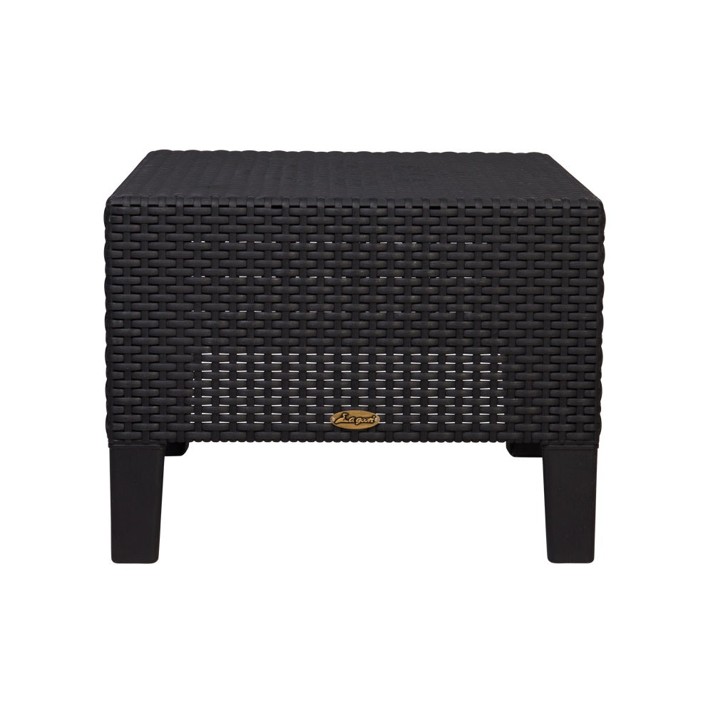 Lagoon Magnolia Grey/Black/Brown/Tan/White Rattan Side Table