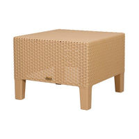 Lagoon Magnolia Grey/Black/Brown/Tan/White Rattan Side Table