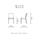 Lagoon Rue Grey/Black/Brown/Tan/Metallic Bronze/Pearl Green/White Stack-able Rattan Dinning Chair  4 Pcs Set
