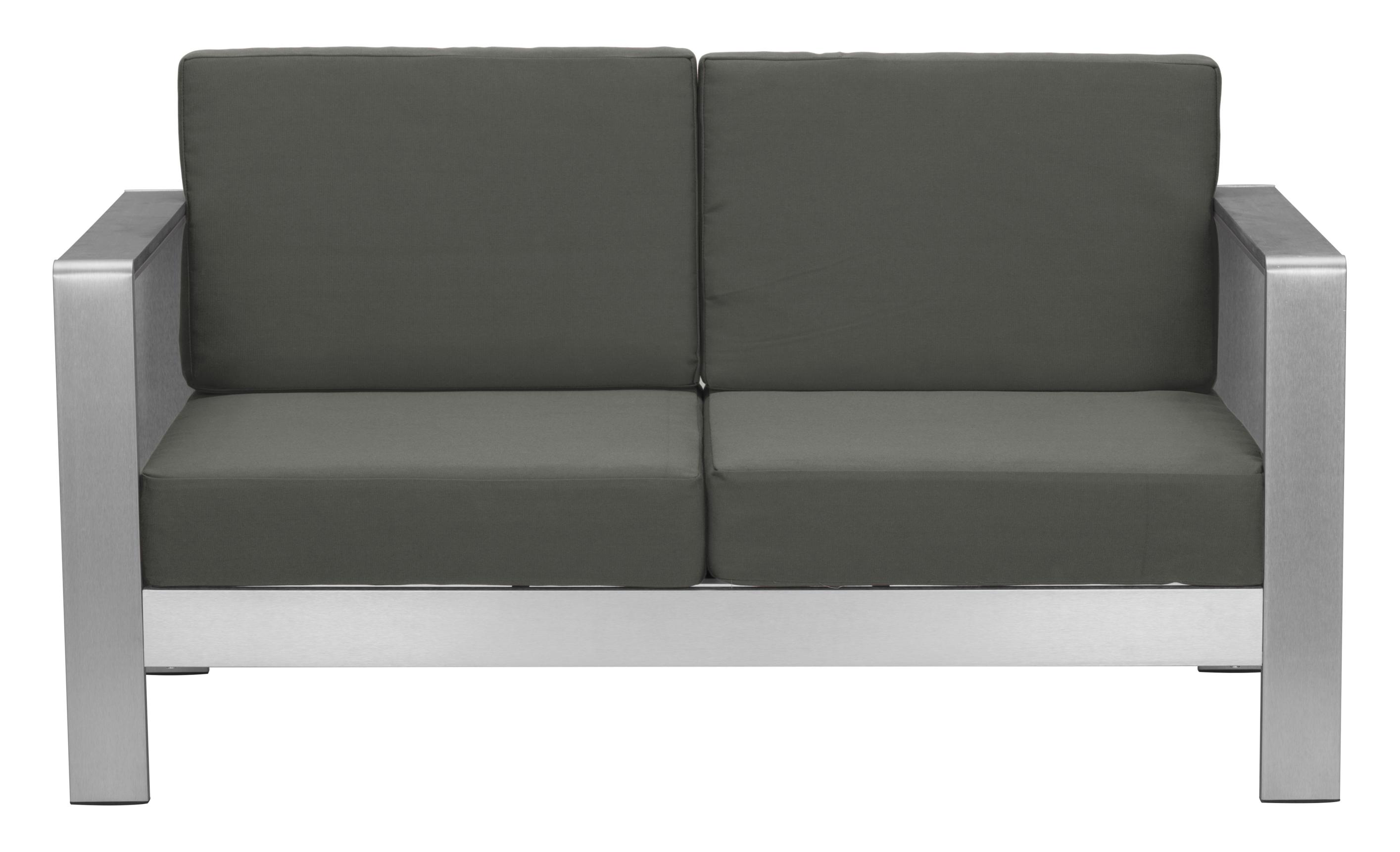 Zuo Modern Cosmopolitan Sofa in Dark Gray