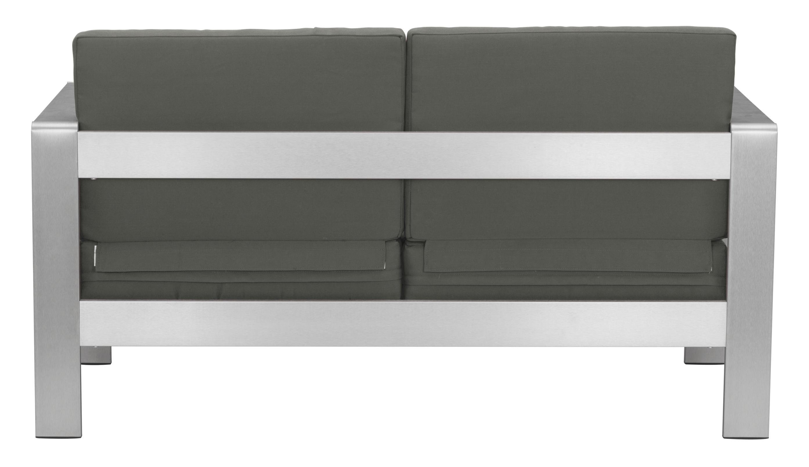 Zuo Modern Cosmopolitan Sofa in Dark Gray