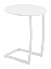 Zuo Modern Noga End Table in White/Black