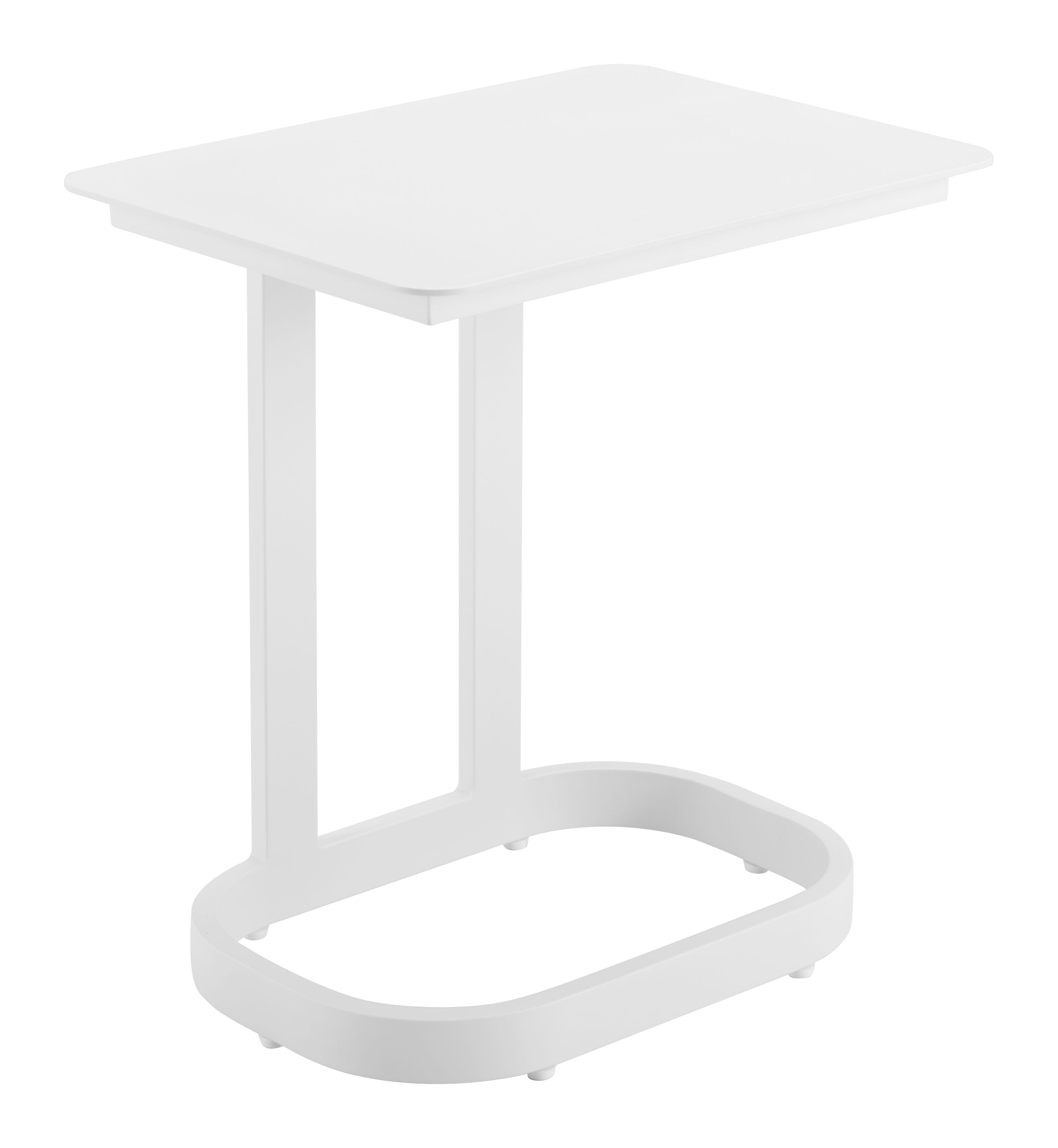 Zuo Modern Friss End Table in White/Black