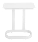 Zuo Modern Friss End Table in White/Black