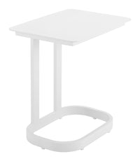 Zuo Modern Friss End Table in White/Black
