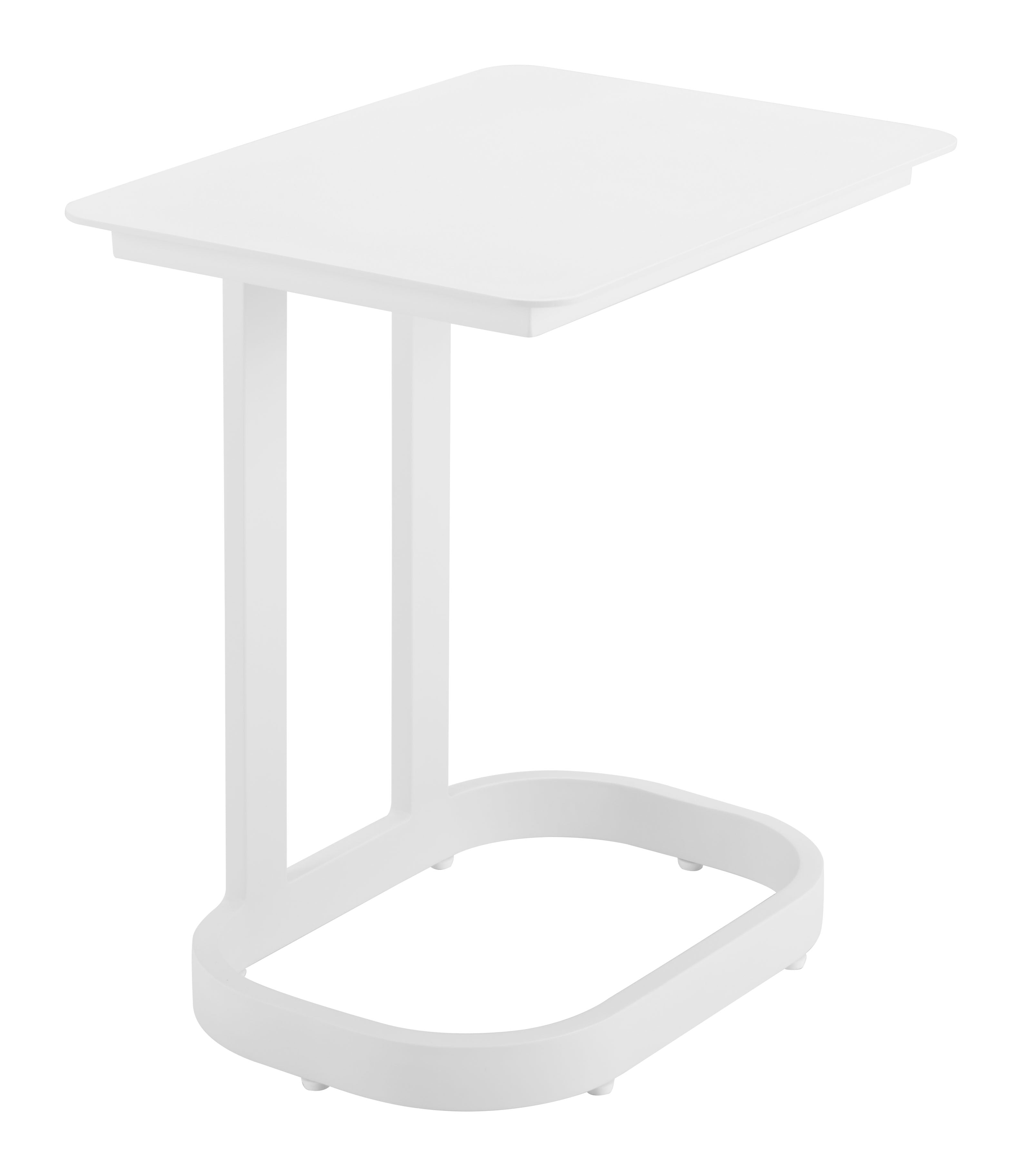 Zuo Modern Friss End Table in White/Black