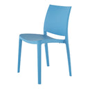 Lagoon Sensilla Blue/Grey/Dark Grey/Red/Fushia/Green/White/Gold/Orange Stack-able Dinning Chair 4 Pcs Set