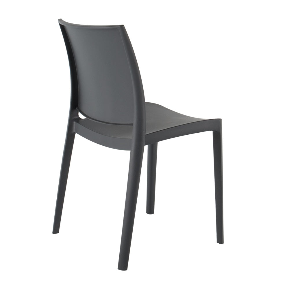 Lagoon Sensilla Blue/Grey/Dark Grey/Red/Fushia/Green/White/Gold/Orange Stack-able Dinning Chair 4 Pcs Set
