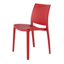 Lagoon Sensilla Blue/Grey/Dark Grey/Red/Fushia/Green/White/Gold/Orange Stack-able Dinning Chair 4 Pcs Set
