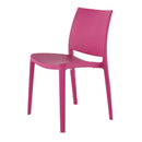 Lagoon Sensilla Blue/Grey/Dark Grey/Red/Fushia/Green/White/Gold/Orange Stack-able Dinning Chair 4 Pcs Set