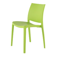 Lagoon Sensilla Blue/Grey/Dark Grey/Red/Fushia/Green/White/Gold/Orange Stack-able Dinning Chair 4 Pcs Set