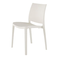Lagoon Sensilla Blue/Grey/Dark Grey/Red/Fushia/Green/White/Gold/Orange Stack-able Dinning Chair 4 Pcs Set