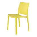 Lagoon Sensilla Blue/Grey/Dark Grey/Red/Fushia/Green/White/Gold/Orange Stack-able Dinning Chair 4 Pcs Set
