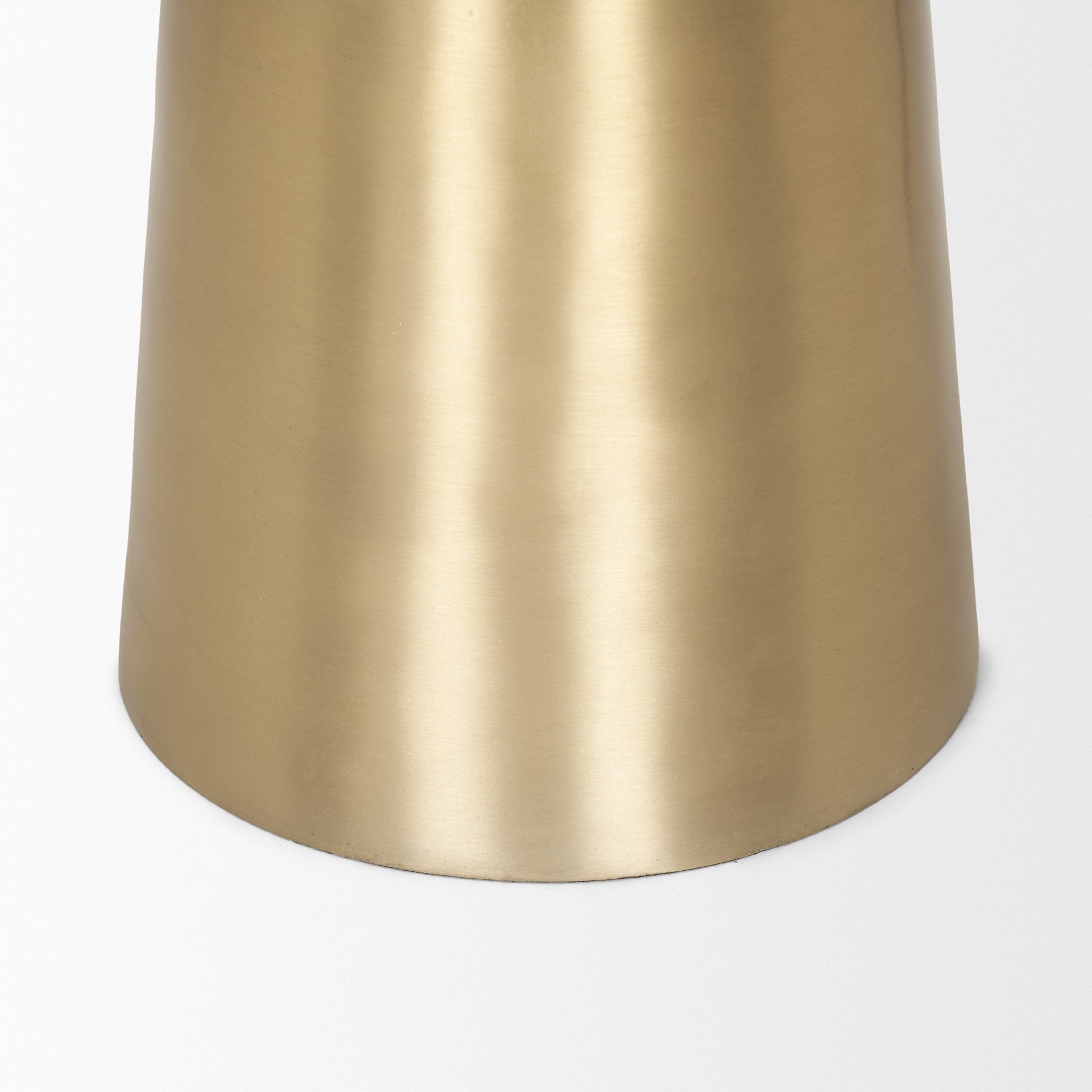 Mercana Roland Satin Brass Cast Aluminum Metal Accent Table