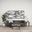 Mercana Randy Silver Nickel Cast Aluminum Metal Coffee Table