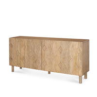 Mercana Heera Light Brown Diamond with Shelf Motif Sideboard