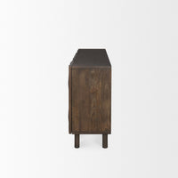 Mercana Heera Light Brown Diamond with Shelf Motif Sideboard