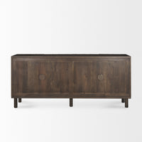 Mercana Heera Light Brown Diamond with Shelf Motif Sideboard