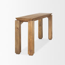 Mercana Sapphira Brown Wood Tapered Top Console Table