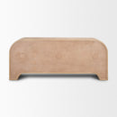 Mercana Sorina Reverse Fluted Light Brown Wood Sideboard