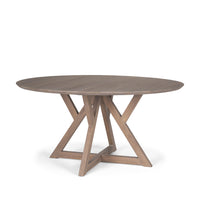 Mercana Jennings 60" Light Brown Wood Dining Table