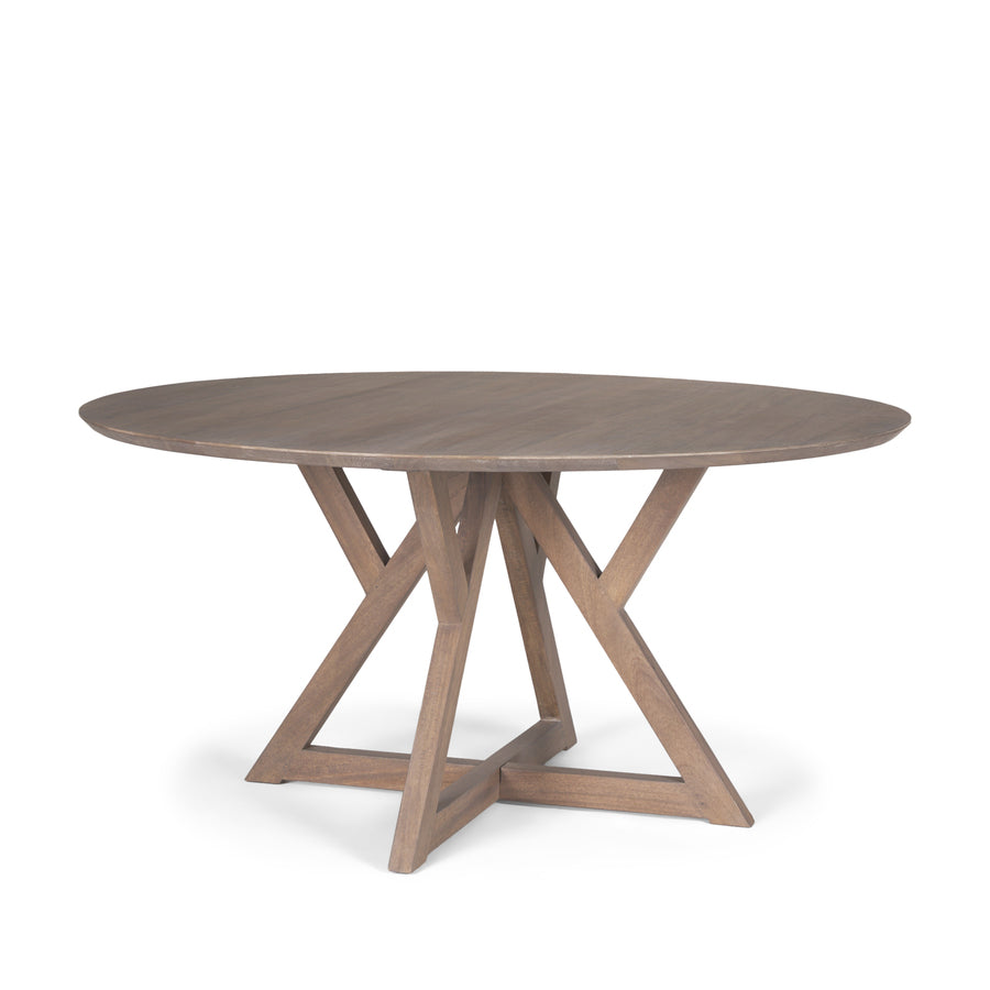 Mercana Jennings 60" Light Brown Wood Dining Table