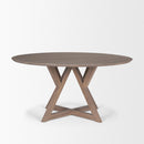 Mercana Jennings 60" Light Brown Wood Dining Table