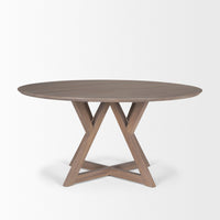 Mercana Jennings 60" Light Brown Wood Dining Table
