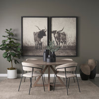 Mercana Jennings 60" Light Brown Wood Dining Table