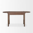Mercana Sohan Dark Brown Elm Wood Oblong Desk