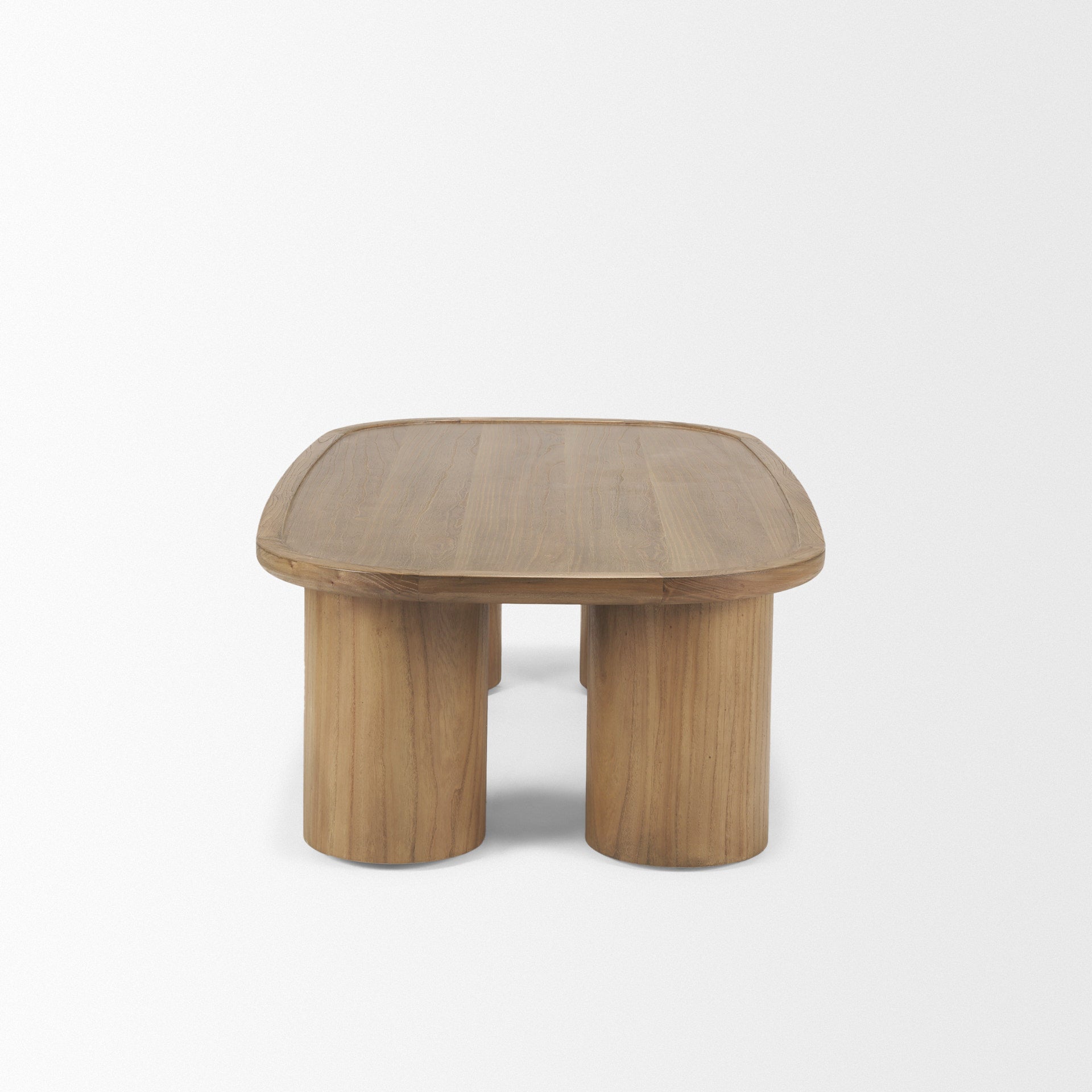 Mercana Tavi Rectangular Natural Brown With Column Legs Coffee Table