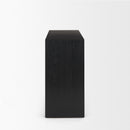 Mercana Tabor Natural Wood With Black Oak Waterfall Console Table