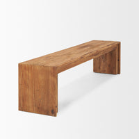 Mercana Tahira Rectangular Recycled Wooden Bench