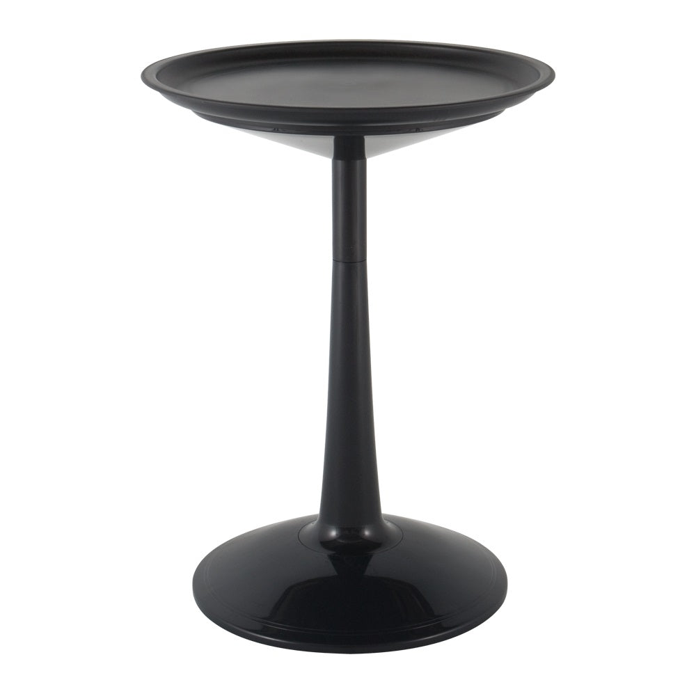 Lagoon Sprout Black/Green/White/Orange Round Side Table