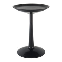 Lagoon Sprout Black/Green/White/Orange Round Side Table
