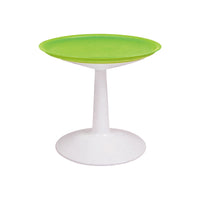 Lagoon Sprout Black/Green/White/Orange Round Side Table