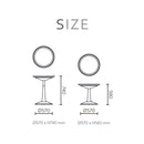 Lagoon Sprout Black/Green/White/Orange Round Side Table