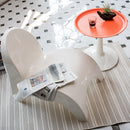 Lagoon Sprout Black/Green/White/Orange Round Side Table